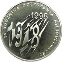 10 zł złotych 1998 Niepodległość 1918