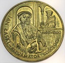 2 zł złote 1999 Jan Łaski Reformator Kościoła