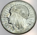 5 zł złotych 1934 Głowa kobiety Polonia SREBRO