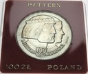 PRÓBA 100 zł 1966 Mieszko Dąbrówka Głowy SREBRO