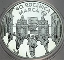 10 zł złotych 2008 40 rocznica marca '68
