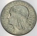 10 zł złotych 1932 Głowa kobiety Polonia SREBRO