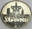 100000 zł złotych 1990 Solidarność TYP A SREBRO
