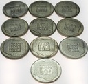 LOT 10 x 200 zł 1974 XXX lat PRL INWESTYCJA SREBRO
