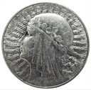 10 zł złotych 1933 Głowa kobiety Polonia SREBRO
