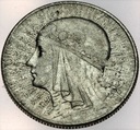 5 zł złotych 1933 Głowa kobiety Polonia SREBRO