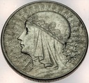 10 zł złotych 1932 Głowa kobiety Polonia SREBRO