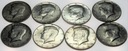 LOT USA 8 x 1/2 Dolara INWESTYCJA SREBRO