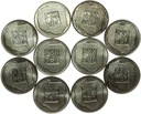 LOT 10 x 200 zł 1974 XXX lat PRL INWESTYCJA SREBRO