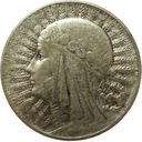 5 zł złotych 1934 Głowa kobiety Polonia SREBRO