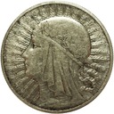 10 zł złotych 1932 Głowa kobiety Polonia SREBRO