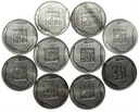 LOT 10 x 200 zł 1974 XXX lat PRL INWESTYCJA SREBRO
