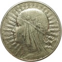 10 zł złotych 1932 Głowa kobiety Polonia SREBRO