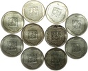 LOT 10 x 200 zł 1974 XXX lat PRL INWESTYCJA SREBRO