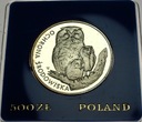 500 zł złotych 1986 Sowa Ochrona Środowiska