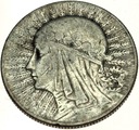 5 zł złotych 1932 Głowa kobiety Polonia SREBRO