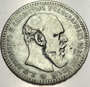 Rosja 1 rubel 1892 SREBRO