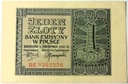 1941 1 zł Jeden Złoty, seria BE