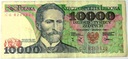 1988 10000 zł złotych Wyspiański, seria CG