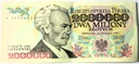 1993 2000000 zł złotych Paderewski, seria A
