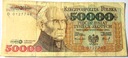 1993 50000 zł złotych Staszic seria D