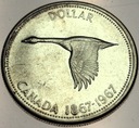 Kanada 1 Dolar 1967 Gęś SREBRO