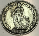 Szwajcaria 2 Franki 1940 SREBRO