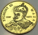 2 zł złote 1998 Zygmunt III Waza