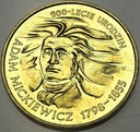 2 zł złote 1998 Adam Mickiewicz