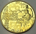 2 zł złote 1998 Skłodowska Polon i rad
