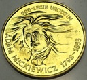 2 zł złote 1998 Adam Mickiewicz