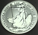 Anglia 2 Funty 2020 Britannia SREBRO UNCJA