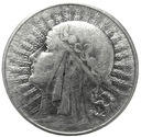 10 zł złotych 1932 Głowa kobiety Polonia SREBRO