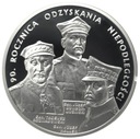 20 zł złotych 2008 Niepodległość 90 rocznica SREBRO