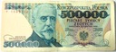 1990 500000 zł złotych Sienkiewicz seria F