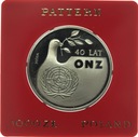 PRÓBA 1000 zł złotych 1985 40 Lat ONZ SREBRO