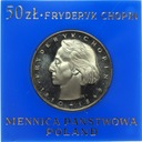 50 zł złotych 1974 Fryderyk Chopin Szopen SREBRO