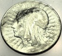 5 zł złotych 1933 Głowa kobiety Polonia SREBRO