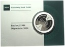20 zł złotych 2014 Patrioci 1944 Obywatele SREBRO