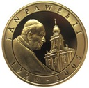 10 zł złotych 2005 Jan Paweł II SREBRO platerowana AU