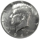 USA 1967 1/2 Dolara Half Dollar Liberty John F Kennedy SREBRO