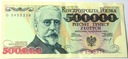 1993 500000 zł złotych Sienkiewicz seria G