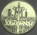 100000 zł złotych 1990 Solidarność TYP A SREBRO