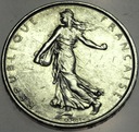 Francja 5 Franków Fransc 1962 SREBRO