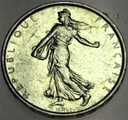 Francja 5 Franków Fransc 1965 SREBRO