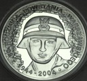 10 zł złotych 2004 Powstanie Warszawskie 1944 SREBRO