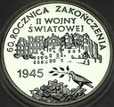 10 zł złotych 2005 60 rocznica zakończenia II Wojny Światowej SREBRO