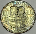 PRÓBA 100 zł 1966 Mieszko Dąbrówka Półpostacie SREBRO