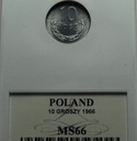 10 gr groszy 1966 MENNICZA MS66