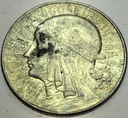5 zł złotych 1934 Głowa kobiety Polonia SREBRO
